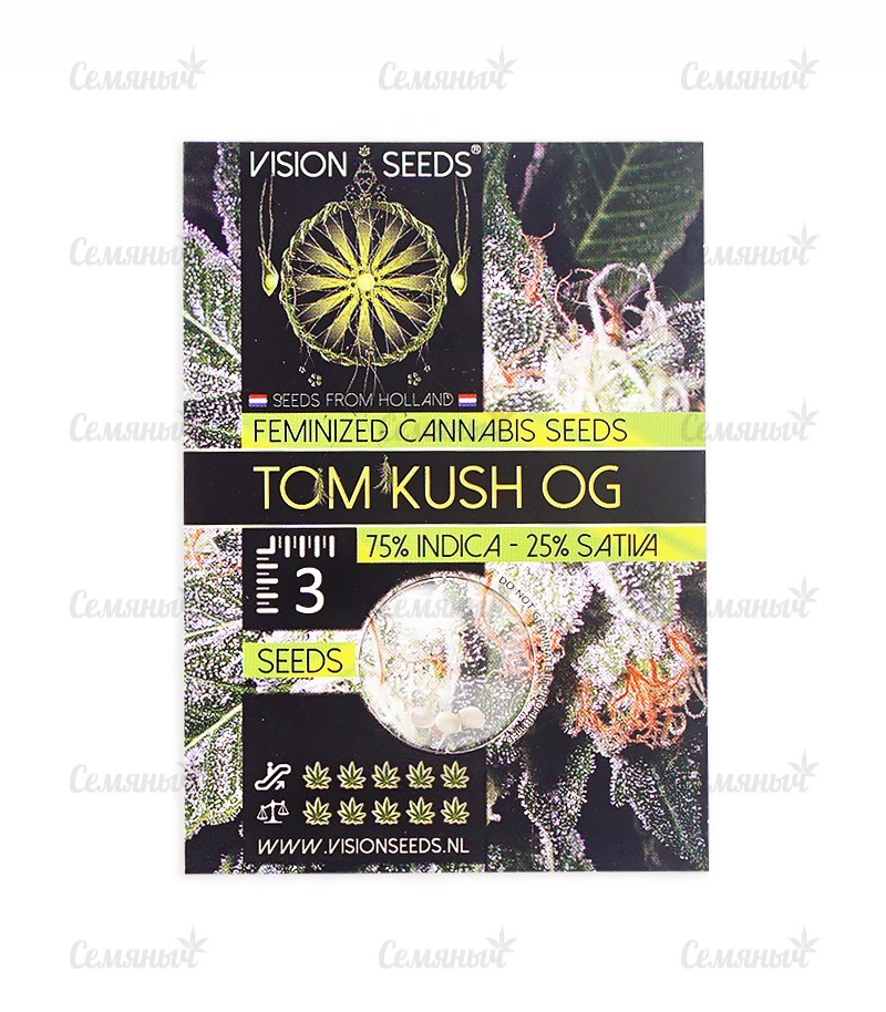 Семена сорта   Tom Kush OG fem (Vision Seeds) 